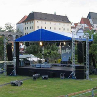 Gran oferta, armazón de iluminación de escenario de aluminio estable para eventos, armazón de arco de escenario de aluminio para concierto