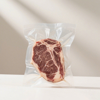 Sac en plastique transparent pour scellant sous vide, biodégradable, de qualité alimentaire, pour le riz, les céréales, les aliments, scellant sous vide
