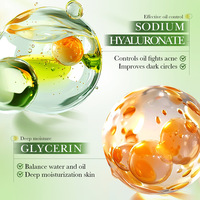 Ensemble de 6 produits pour le soin de la peau du visage : crème nettoyante, tonique, huile essentielle de thé vert et acide salicylique pour éliminer l'acné