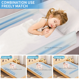 Barandas Inflables de Seguridad para <span class=keywords><strong>Cama</strong></span>, <span class=keywords><strong>Barrera</strong></span> Protectora Lateral para Niños Pequeños, Bebés y Niños - Product Image 3
