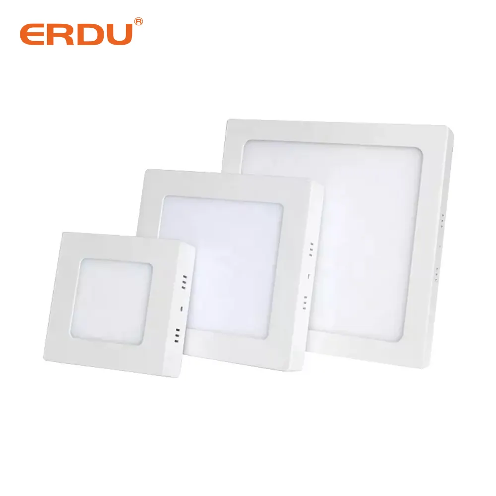 Led Ceiling Lights Surface Mounted Downlight Ultra Slim Modern Fixtures 6w 12w 18w 24w Round Square White Aluminium