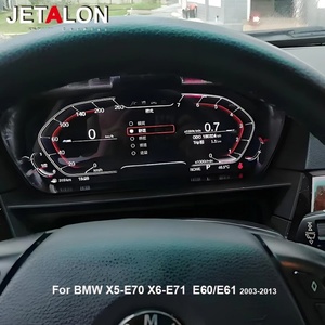อัพเกรดใหม่ หน้าจอแสดงผลเสมือนจริงในรถยนต์ขนาด 12.3 นิ้ว สำหรับ BMW E70/X6 E71 E60 E61 ปี 2006-2013 จอ LCD แดชบอร์ด วัดความเร็วแบบดิจิตอล แผงหน้าปัดพร้อมพอร์ต USB - Product Image 1