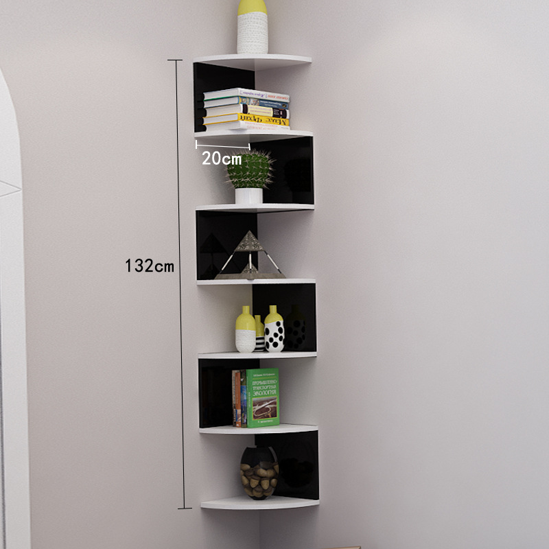 Étagère d'angle pour tableau blanc à 7 couches