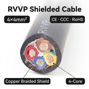 Câble blindé LiYCY <span class=keywords><strong>4G4</strong></span> RVVP 4x4mm² en cuivre nu torsadé flexible pour signalisation PLC et machines à onduleurs – Prix usine - Product Image 3