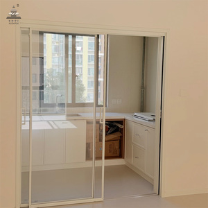 <span class=keywords><strong>Puerta</strong></span> Corredera Interior de Vidrio ZEYI, Perfil de <span class=keywords><strong>Puerta</strong></span> Corredera Minimalista de Aluminio, <span class=keywords><strong>Puerta</strong></span> Corredera de Vidrio de Alto Rendimiento - Product Image 1