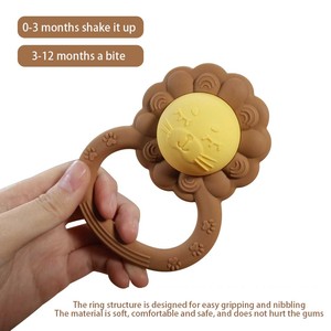 Nuevo mordedor de silicona resistente a mordeduras sin BPA en forma de León - Product Image 4