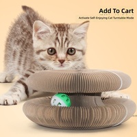 Griffoir pliable pour chat en carton ondulé avec aimants puissants, design accordéon pour le jeu et l'exercice en intérieur
