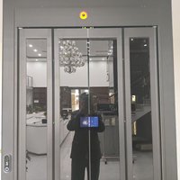Porte pliante électrique pour ascenseur domestique, en alliage d'aluminium, OEM/ODM accepté, conception personnalisée, prix direct du fabricant, silencieux