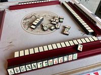 Tuiles de Mahjong américaines vintage de haute qualité en acrylique, 160 pièces, coffret cadeau pour la maison, pour le divertissement et les jeux de société