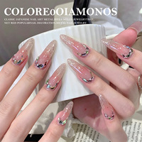 Lot de 12 mini strass en résine irréguliers à fond plat pour nail art et décoration d'ongles portables