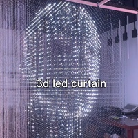 Matriz de escenario de luz de evento LED 3D Pantalla de efectos interactivos de diferentes tonos para Centro Comercial Light Club