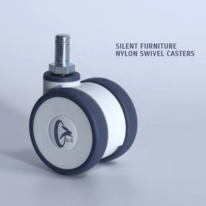 Ruedas Giratorias de 65 mm con Tapón de Cilindro, Fabricadas en Plástico, para Cunas y Carriolas de Bebé - Product Image 1