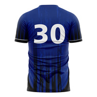 Elegante camiseta de fútbol a rayas, uniforme de fútbol transpirable, ropa de fútbol personalizada para juegos casuales y competitivos