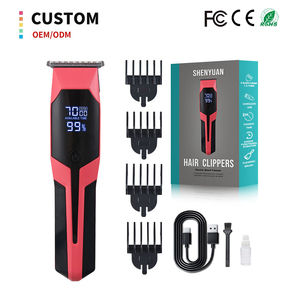 <span class=keywords><strong>Tondeuse</strong></span> à cheveux professionnelle OEM avec moteur 7500 tr/min, quatre peignes, lames en acier inoxydable et écran LED - Product Image 1
