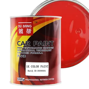 中国制造商1k 2k高光汽车涂料底漆和面漆红色建筑涂料