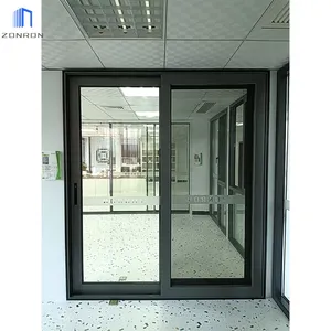 Zonron Aluminium Sliding Shower Door Glass Sliding Patio Door Hurricane Impact Glass Windows And Doors Manufacturer