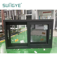 Ventana Corredera Moderna SUNGYE con Marco de Aleación de Aluminio, Doble Vidrio Templado, Resistente al Viento, con Mosquitera de Acero Inoxidable