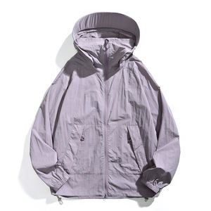 Vêtements de protection solaire pour hommes et femmes, nouvelle veste d'été anti-UV, coupe ample, coupe-vent, manteau fin, confortable, respirant, tendance, toile - Product Image 3