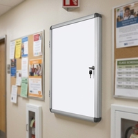 SC05 A4 taille cadre en aluminium verrouillage vitrine pour école bureau salle de classe montage mural avec 2 clés prix de gros