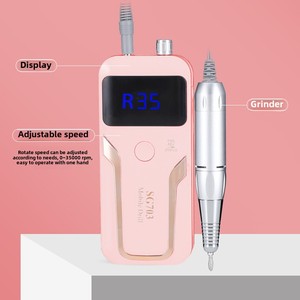 Máquina Portátil Profesional para Uñas de 35000 RPM, Lima Eléctrica Recargable para Uñas Acrílicas, Gel, Metal, sin Escobillas, con Batería - Product Image 5