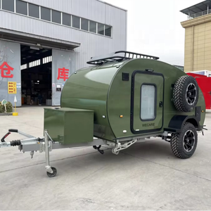 WECARE <span class=keywords><strong>Mini</strong></span>-caravane de voyage personnalisée en forme de goutte d'eau, caravane compacte en forme de goutte d'eau à vendre - Product Image 1