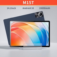 Tablette Android 14 pouces, Android 16, équipée de 4 Go de RAM et 64 Go de ROM, processeur octa-core Unisoc T7300, tablette pas chère
