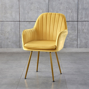 Factory Direct Green <strong>Velvet</strong> Armchair Restaurant Dining <strong>Chairs</strong> With Golden Legs Home Sofa - Product Image 1