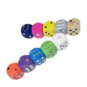 Imdg — pièces de 10 dés colorés en bois pour activités diverses, 16MM, élément rond de jeu en bois pour loisir créatif, 16MM