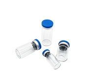 Flacons en verre borosilicaté neutre 3ml 5ml 7ml 10ml stériles jetables avec bouchon en aluminium et emballage en sachet respirant pour antibiotiques/liquides