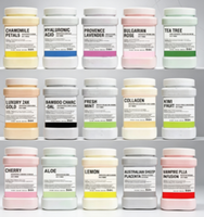 Poudre de gelée blanchissante au collagène et à l'acide hyaluronique en pot, marque privée, pour femmes, OEM