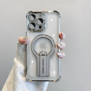 Iphone17 Điện Thoại Trường Hợp Mạ Điện Bốn Góc Drop-Resistant Kim Loại Gấp Khung Từ Tính Trong Suốt Cứng Điện Thoại Di Động Trường Hợp - Product Image 6