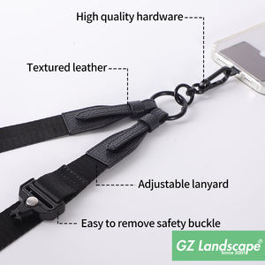 Dragonne épaisse 2 en 1 pour téléphone portable bandoulière réglable pour téléphone portable sangle de cou en cuir - Product Image 3