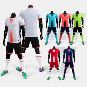 Seragam Sepak Bola Pria dan Anak-Anak dengan Cetak Sublimasi, Bernapas, Gaya Vintage, untuk Musim Panas - Product Image 2