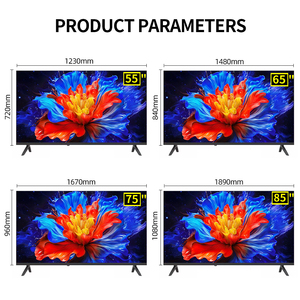 สมาร์ททีวี 75 85 100 นิ้ว OEM ODM ระบบแอนดรอยด์ กูเกิล LED LCD ทีวีอัจฉริยะ 4K 8K UHD รองรับแอฟริกาและตะวันออกกลาง - Product Image 1