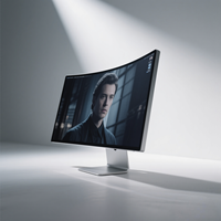 Écran LCD incurvé moderne au format C pour les espaces commerciaux et de vente au détail et ordinateur PC