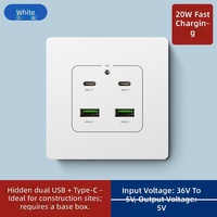 Prise murale électrique de haute qualité avec port USB, prise électrique USB