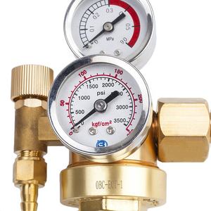 Pantalla de reloj dual 3500psi TIG regulador de flujo de soldadura por arco de argón - Product Image 4