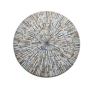 แผ่นรองจานหอยมุกตกแต่งแบบโบฮีเมียนวัสดุออร์แกนิกเป็นมิตรกับสิ่งแวดล้อมปรับแต่งได้หรูหราสไตล์โบฮีเมียน - Product Image 1