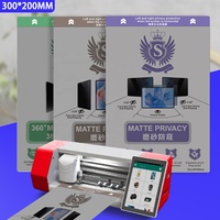 Película de Hidrogel TPU Mate Anti-Espía con Logotipo S, 300*200mm, 11 Pulgadas, para Plotter de Corte, Teléfono Móvil, GPS, Reloj Inteligente