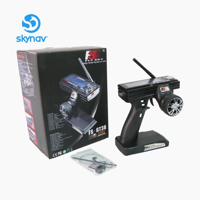 Flysky GR3B FS-GT3B FS-GR3E 2.4G 3CH Radio Model Remote Control Transmitter Receiver Plastic LCD Display for RC Car Boat DIY Toy