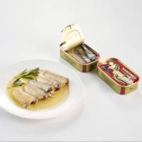 Fournisseur en gros de sardines en conserve Titu, 125 g, sardines en conserve faciles à ouvrir dans l'huile végétale épicée du Maroc