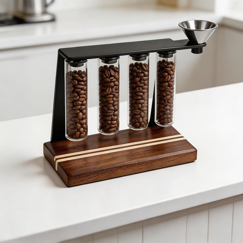 4pcs Magnetic Single Dose Wood Stand