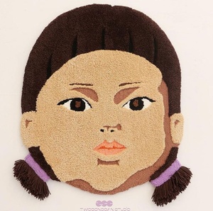 Các Nhà máy cung cấp tùy chỉnh Thảm màu đen và trắng APE đầu chân dung Thảm nhà thiết kế chuyên về tùy chỉnh mat - Product Image 4