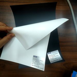 Cubierta flexible ignífuga de lona de PVC de biogás <span class=keywords><strong>para</strong></span> digestores anaeróbicos suaves Textiles <span class=keywords><strong>para</strong></span> el hogar Uso industrial Rollo de tela recubierta - Product Image 2