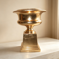 Vase sur pied géant blanc, vases en verre antique pour la décoration de mariage, vases sur pied pour la décoration intérieure