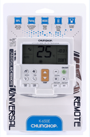 Control Remoto Universal K-650E CHUNGHOP para Aire Acondicionado con Pantalla LCD de Pared y Retroiluminación LED