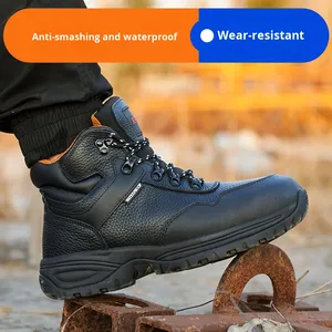 Wear-resisting <b>Men</b> <b>Work</b> Safety Boots Anti-smash Anti-puncture <b>Work</b> <b>Shoes</b> Waterproof Boots Indestructible Protective <b>Work</b> Boot - Product Image 2