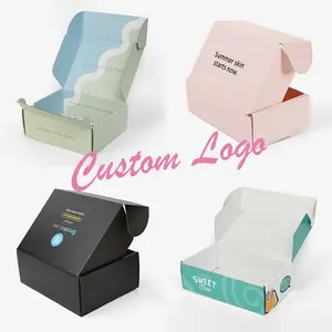 Kişiselleştirilmiş Cajas De kartonları elbise paketi için markalı kutu ürün giyim iç çamaşırı renk kağıt oluklu nakliye kutusu