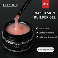 Haute Qualité 30ml ZYZC Nail UV Builder Extension Gel Vente Chaude 4 Couleurs Épais Dur pour Salon Nails Art