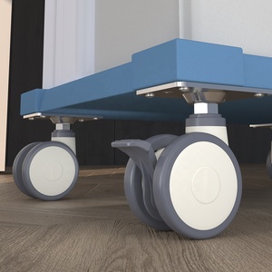 Rodízio Giratório de 4 Polegadas com Núcleo de TPE, Placa Superior Silenciosa, Roda Dupla de Plástico para Cama Hospitalar, Dispositivos Médicos e Cadeira Ergonômica - Product Image 5